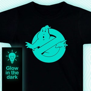 T-shirt Ghost Busters / T-shirt Glow-in-the-dark / Abbigliamento per bambini/ Abbigliamento per adulti / T-shirt illuminata /Camicia fantasma/ T-shirt fantasma carina