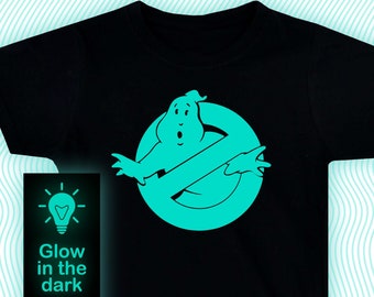 T-shirt Ghost Busters / T-shirt Glow-in-the-dark / Abbigliamento per bambini/ Abbigliamento per adulti / T-shirt illuminata /Camicia fantasma/ T-shirt fantasma carina