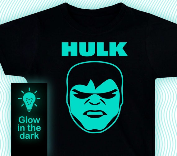 Hulk Face T-shirt / Glow-in-the-dark T-shirt / Boy's Clothing