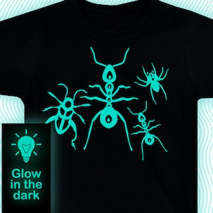 Bugs T-shirt / Glow-in-the-dark T-Shirt / Kids Clothing/ Adults Clothing/ Illuminate T-Shirt /Glow party tee / Birthday gift