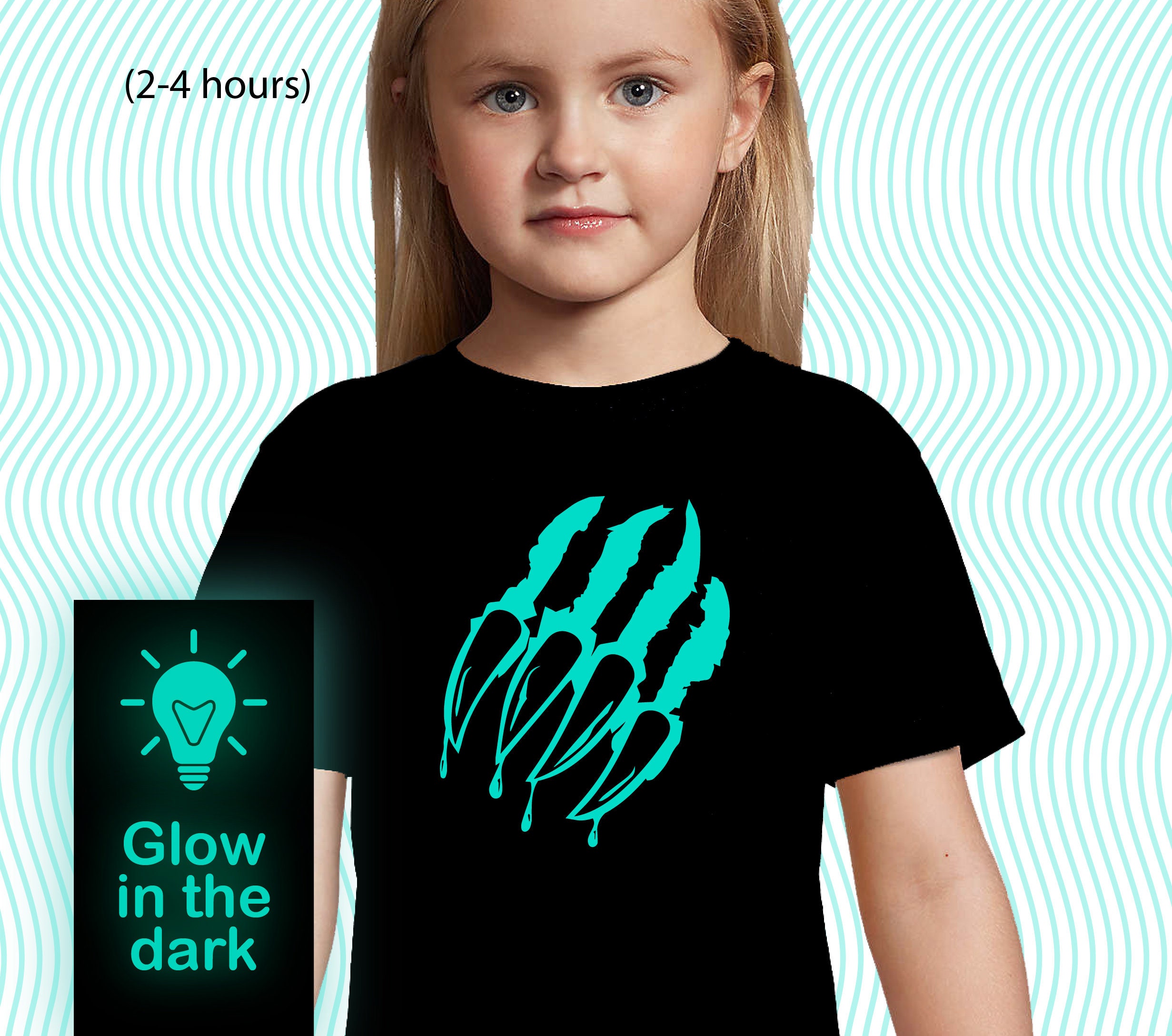 Discover Monster Claws T-shirt / Glow in the dark T-Shirt /Monster bloody claws Shirt/Kids Clothing/ Adults Clothing/Halloween Shirt /Glow party tee