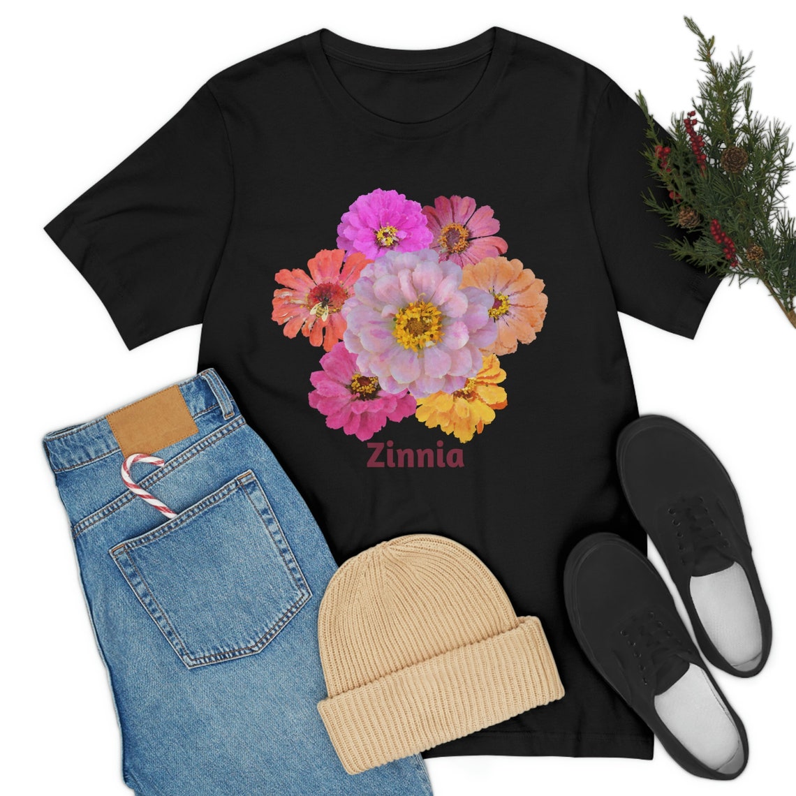 Zinnia Oversized Sequins Tee - Rust