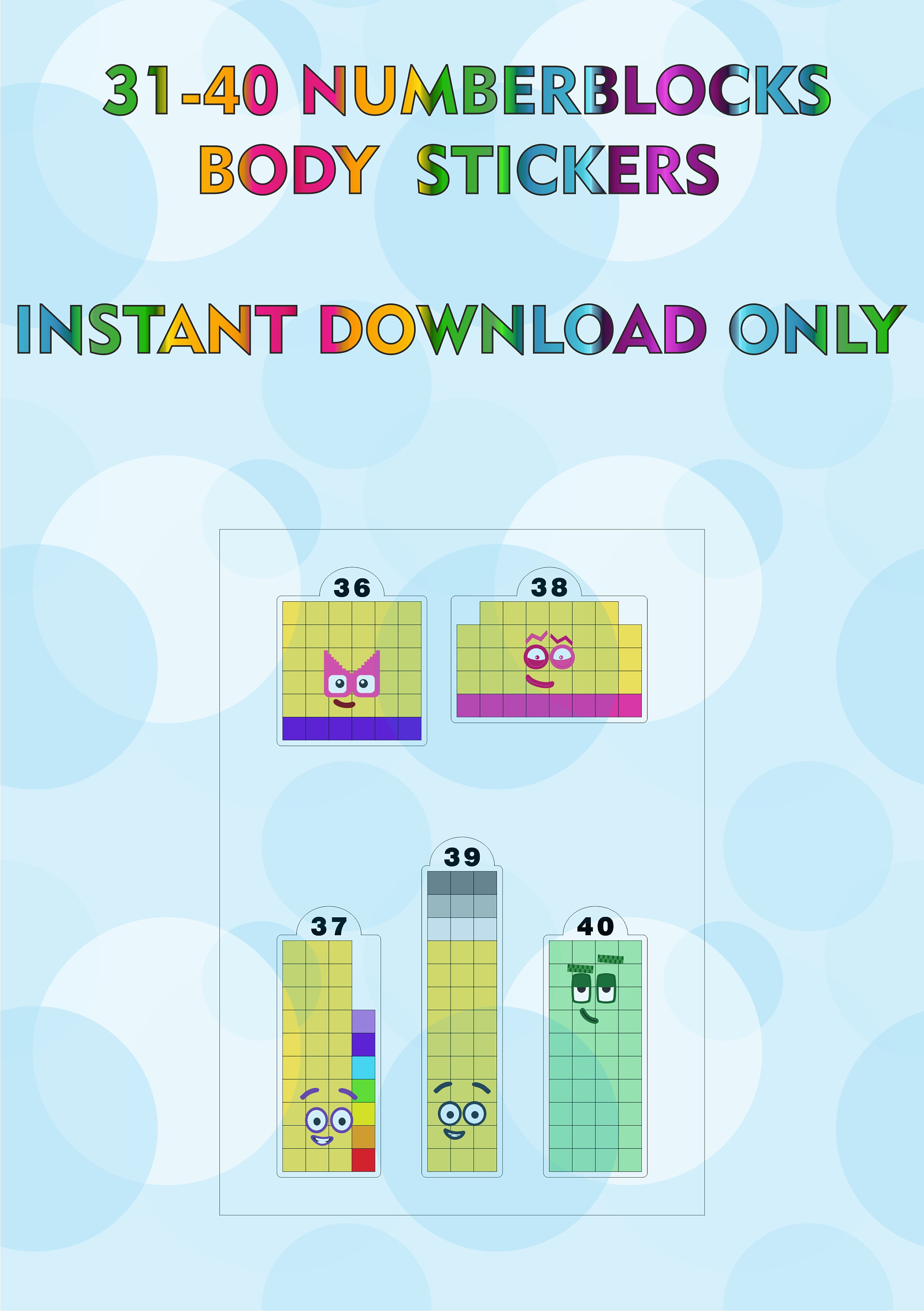 numberblocks-31-40-body-stickers-a4-sticker-printing-instant