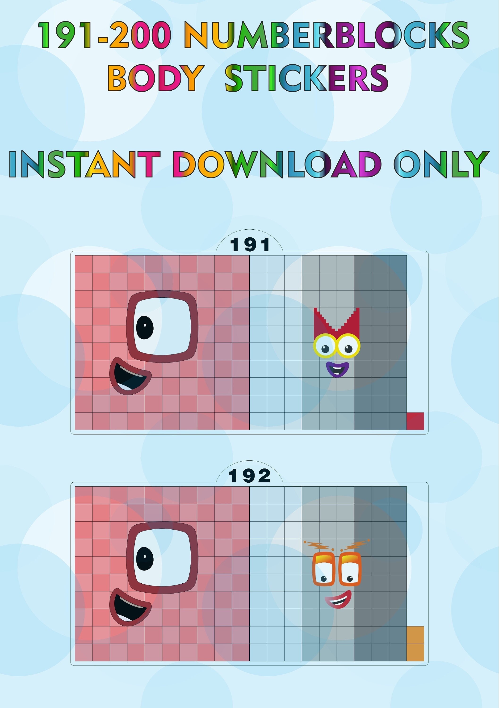 Numberblocks 21 30 - Etsy 日本