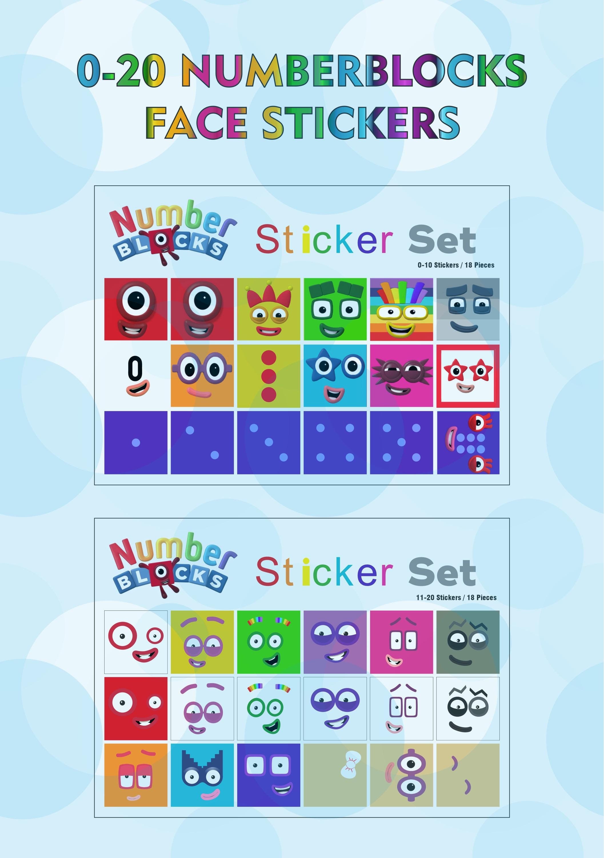 From 0 To 100 Numberblocks Stickers for Every Young Mathematician!