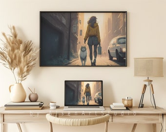 City Dawn | Lofi Art, Printable Wall Art, Instant Download Art, Printable Digital Art, Digital Prints, Lofi Wallpaper, Lofi Game Art