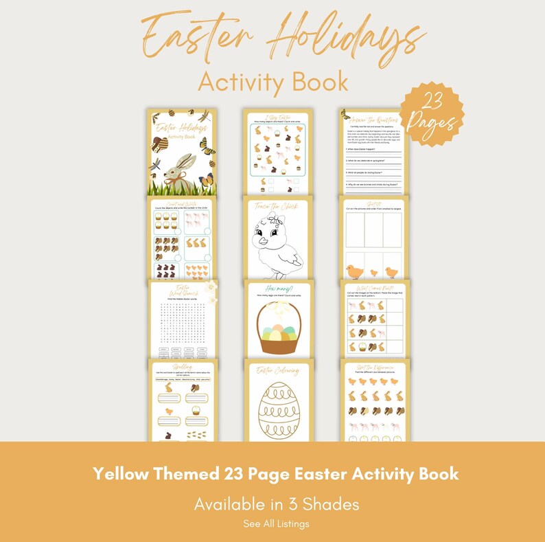 Easter Printable Easter Activity Pack Easter Learning Activities Easter ...