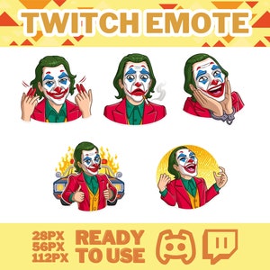 Clown Emotes, Emote Pack, Manga Emote, Cartoon Emote, Anime Twitch Emotes, Discord Emotes, Twitch Emotes, Twitch Emotes Pack, Streamer