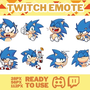 Hedgehog Emotes, Emote Pack, Manga Emote, Cartoon Emote, Anime Twitch Emotes, Discord Emotes, Twitch Emotes, Twitch Emotes Pack, Streamer