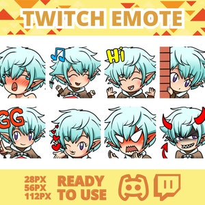 Final Fantasy Emotes, Emote Pack, Manga Emote, FF Emote, Anime Twitch Emotes, Discord Emotes, Twitch Emotes, Twitch Emotes Pack, Streamer