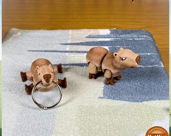 Portachiavi Animali Articolati 3D – Fidget Toy Antistress Per Zaino E Borsa – Regalo Originale Per Adulti E Bambini