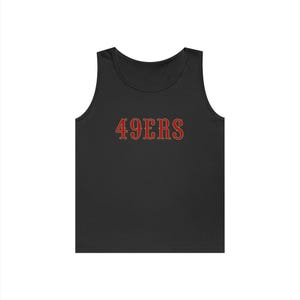 49ERS Vintage Script Tank Top | Football Team Pride