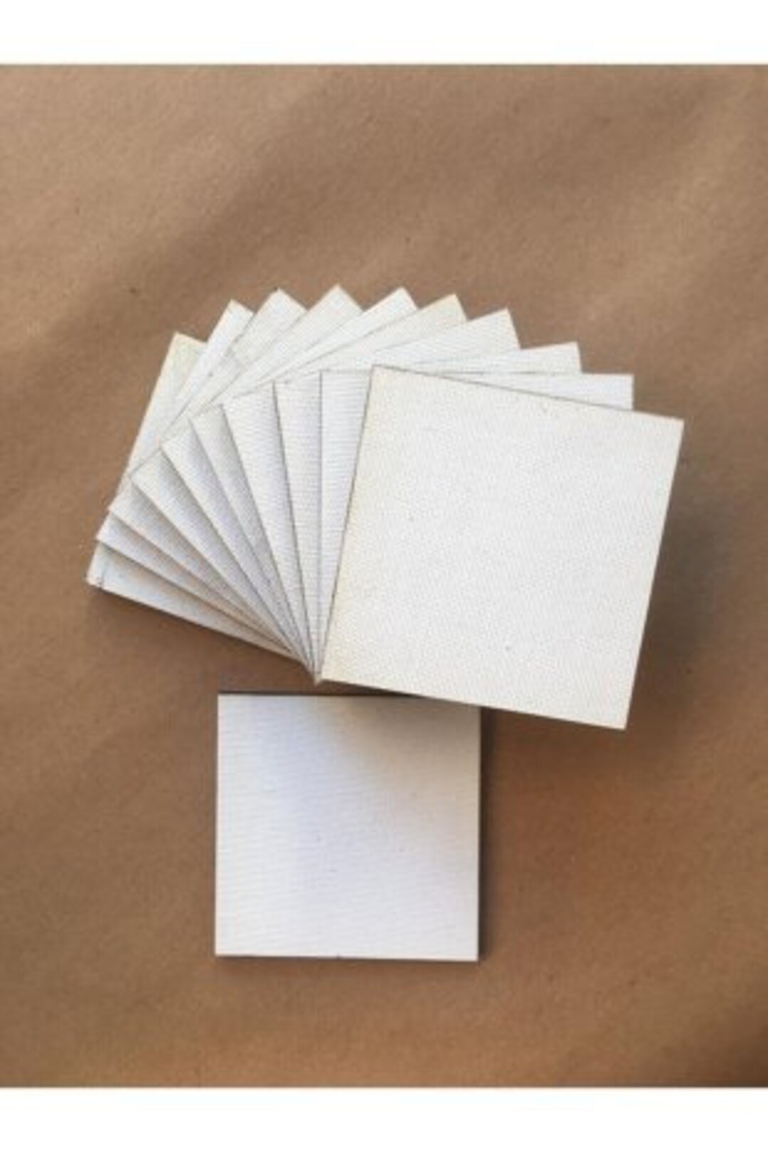 Blank Canvas Panel 10cmx10cm Pack of 10 Square Canvas Board Etsy