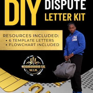 Kit de carta de disputa de crédito DIY