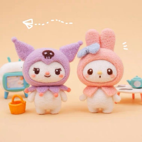 Own Design Cute Japan Cartoon My Melody Kuromi | Wool Felting DIY