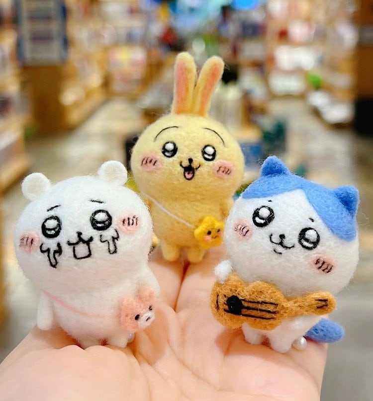 Own Design Cute Japan Cartoon Chiikawa Funny Face Keychain