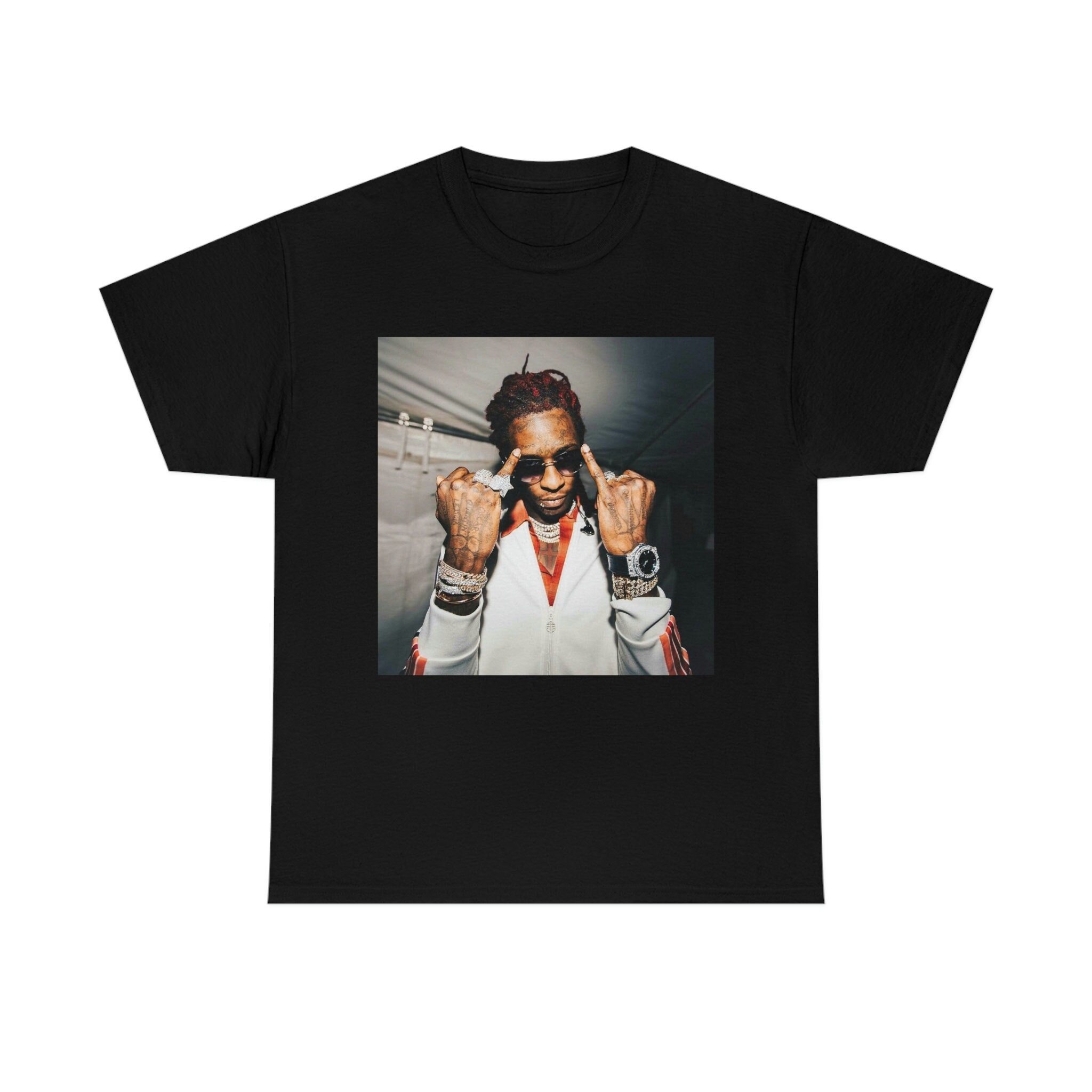 Discover Young Thug Rapper T-shirt - Hip Hop Clothing - Streetwear - Rapper Tee