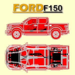 Ford F-150 Multilayer Svg Digital File Car Model