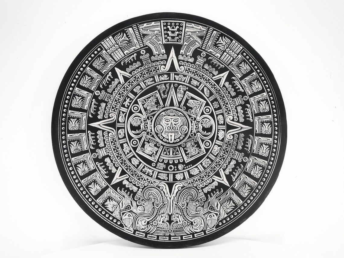 large-wooden-mayan-calendar-black-aztec-calendar-with-white-carvings