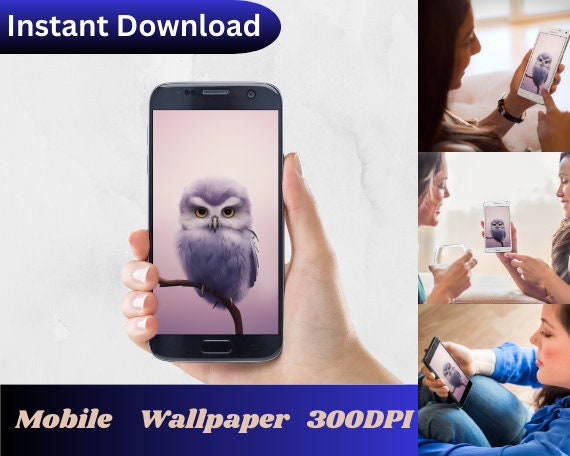 Owl Wallpaper, Bird Wallpaper, Cute Owl Mobile Wallpaper, Cell Phone Wallpaper, Trending Wallpaper, 