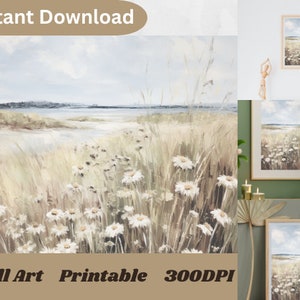 Wildflower Wall Art, Flower Print Digital Wall Art, Wildflower Print Botanical Wall Art, Floral Wall Art, Flower Wall Art