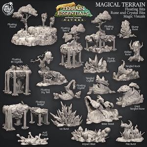 3D Magical Terrain STL's - Magical Terrain Set