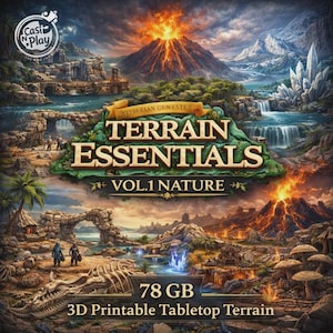 Cast n Play Essentials Vol. 1 Naturaleza Set completo, Megapaquete STL, Archivos de impresión