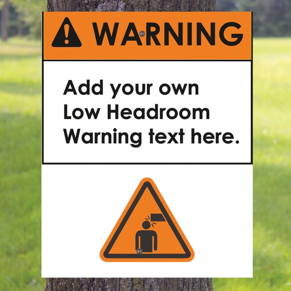 Watch Your Head Sign Etsy