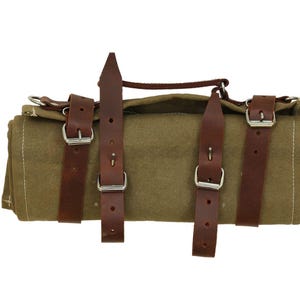 Rouleau de sac à outils en cuir véritable, cadeaux uniques pour homme, sac à outils en cuir, étui à outils, produit personnalisé