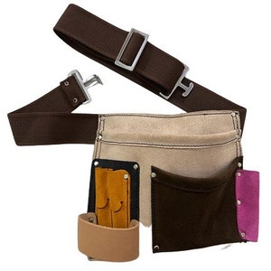 Wildleder Werkzeug Gürteltasche, Werkzeugtasche, DIY, Handwerker, Gartenarbeit, Künstler Werkzeugtasche, Werkzeuggürtel, Camping, Wandtasche, Geschenk Männer, Geschenk Frauen