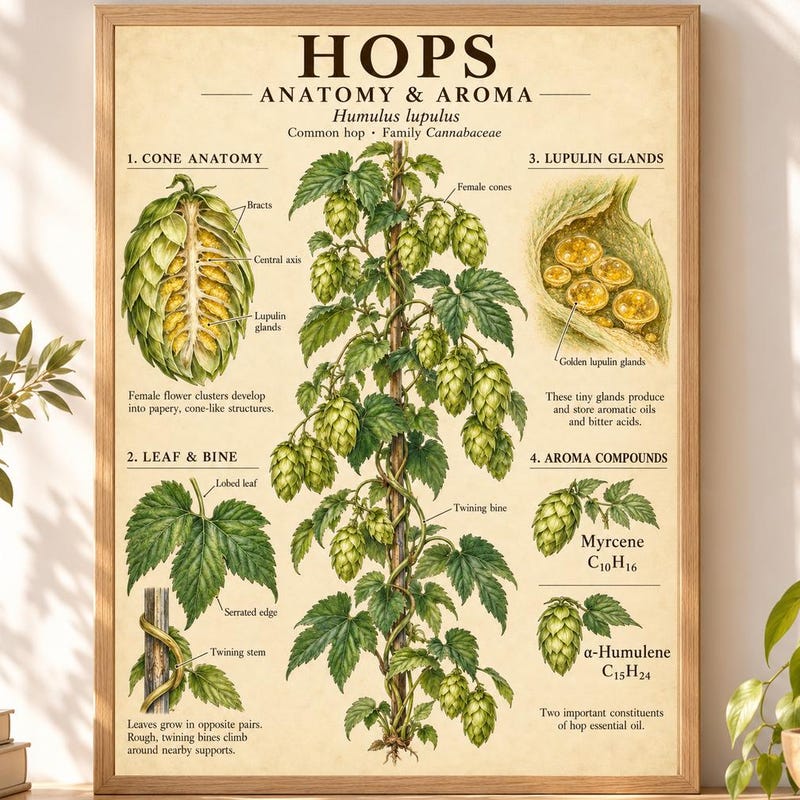 Hops Anatomy - Etsy UK