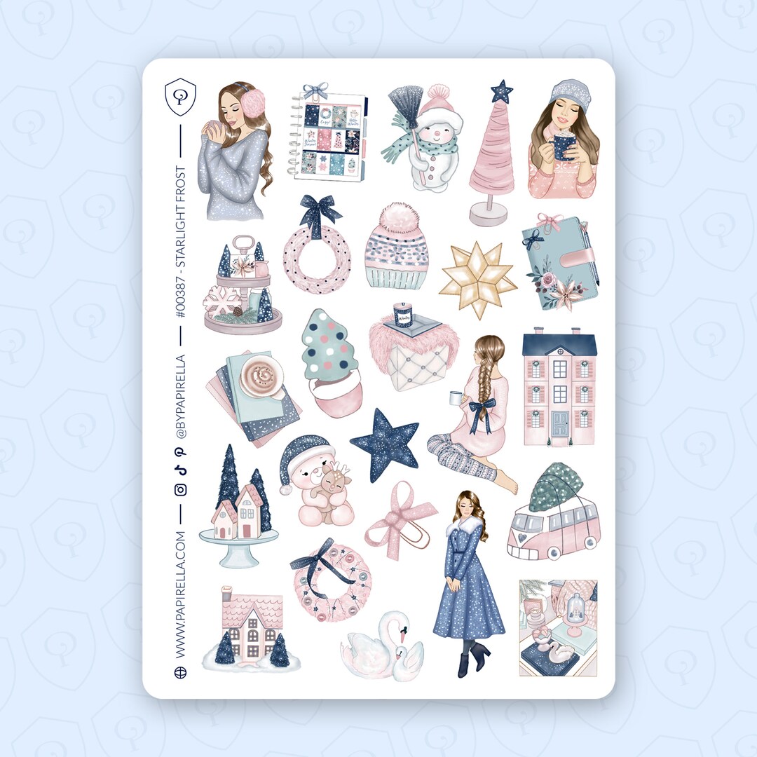 Fost Sticker STARLIGHT FROST Sticker Sheet / Bujo Stickers, Planner Stickers ...