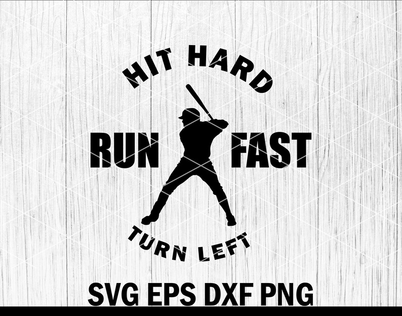Baseball Hit Hard SVG Baseball Png Svg Softball Svg Cute Etsy