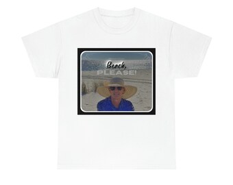 Strand, bitte! - Unisex Schweres Baumwoll-T-Shirt