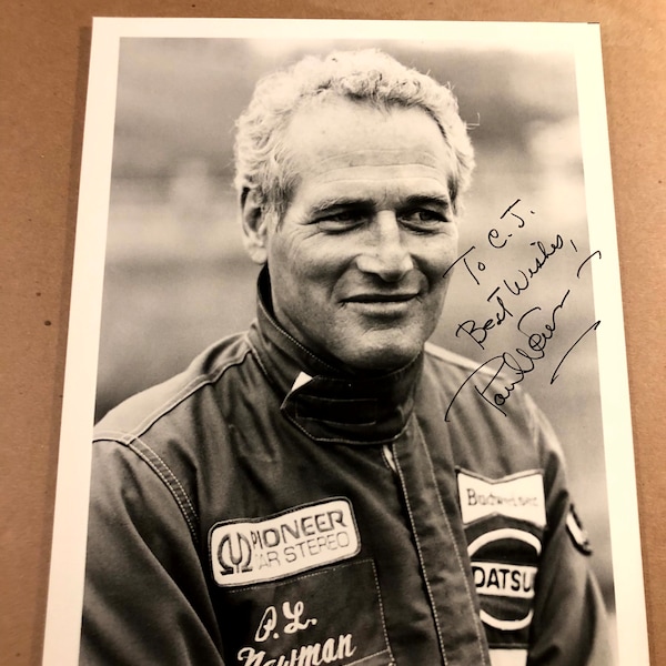 Paul Newman Rare Autographed 8/10 Photo 90s Cool Hand Luke The Verdict