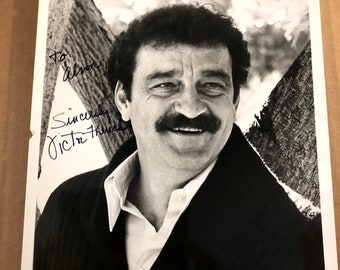 Victor French Rare Autographed 8/10 Photo 70s/80s Little House On The Prairie
