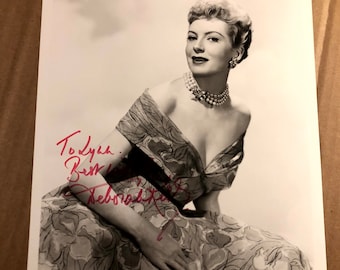 Deborah Kerr vintage Original Autographié 8/10 Photo