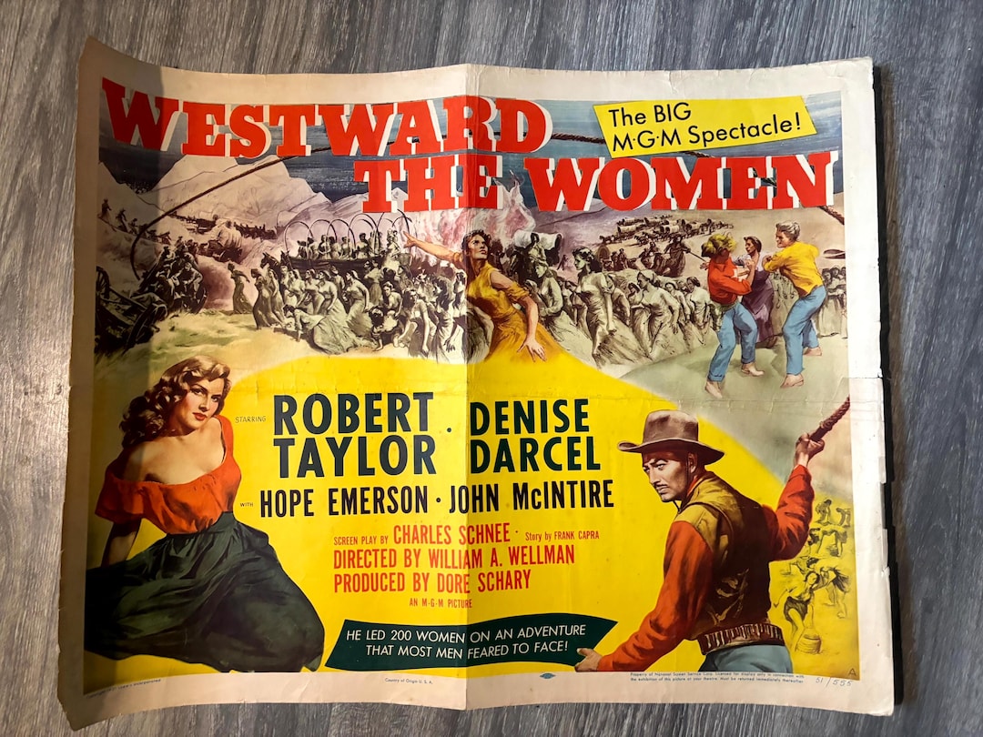 Westward the Women Rare Original 1951 US Half Shee…