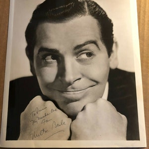 Milton Berle Very Rare Very Early Original Autographed 8/10 Photo From 1950s