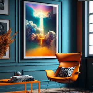 Spirituelles Poster von ''World of Colors'' An Artistic Behavior religiöses Poster von Marcus Wandbild Bibelvers Poster Wandkunst Bild 1