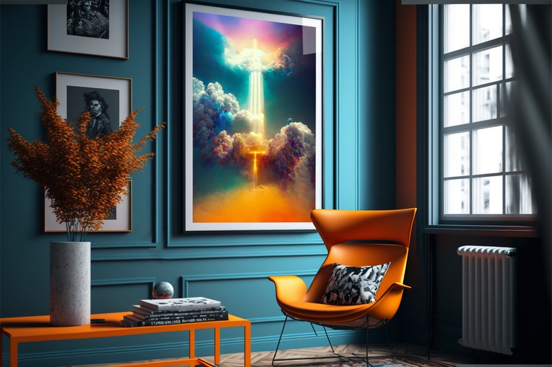 Spirituelles Poster von ''World of Colors'' An Artistic Behavior religiöses Poster von Marcus Wandbild Bibelvers Poster Wandkunst Bild 1