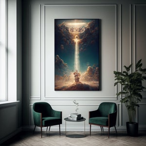 Spiritual poster of ''Gate of Heaven'' An Artistic Behavior religious poster by Marcus Wall print Bible verse poster Wall art image 6