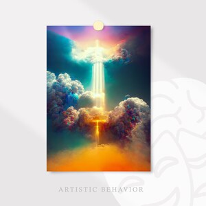Spirituelles Poster von ''World of Colors'' An Artistic Behavior religiöses Poster von Marcus Wandbild Bibelvers Poster Wandkunst Bild 2