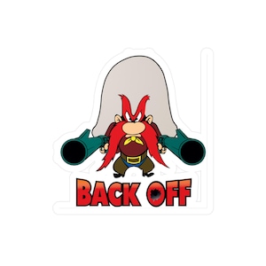 Funny Back Off Sam , Kiss-Cut Vinyl Decals Sticker, Laptop Decal, Car Decal, Humor Decal, Joke Decal, Vinyl Sticker