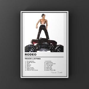 Travis Scott Rodeo Poster, Music, Trendy Wall Art *DIGITAL DOWNLOAD*