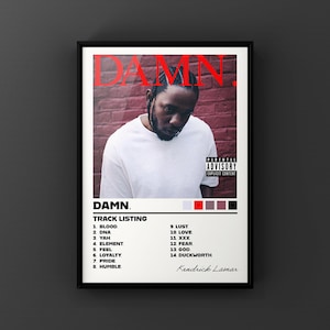 Kendrick Lamar DAMN Poster, Musik, Trendig Väggkonst *DIGITAL NEDLADDNING*