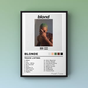 Frank Ocean Blond (Blond) Poster, Musik, trendige Kunst *DIGITAL DOWNLOAD*