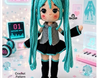 Crochet Static Miku Pattern FLAVOR FOLEY - Etsy