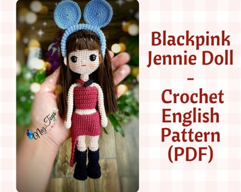 Amigurumi Blackpink Jennie Doll Pattern English Pdf, Crochet blackpink, Amigurumi Jennie, Amigurumi, Crochet, Crochet dolls,