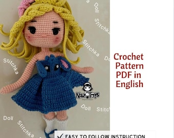 Crochet Stitchka Doll (Amigurumi English Pattern)